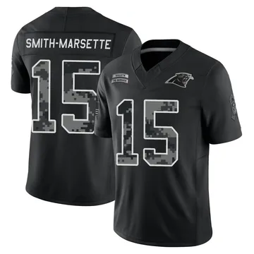 Men's Ihmir Smith-Marsette Carolina Panthers Limited Black 2026 Salute to Service Stitched Jersey