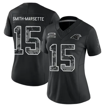 Women's Ihmir Smith-Marsette Carolina Panthers Limited Black 2026 Salute to Service Stitched Jersey