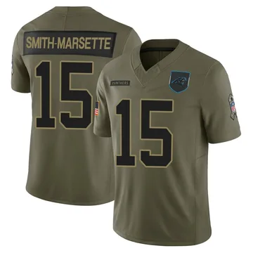 Youth Ihmir Smith-Marsette Carolina Panthers Limited Olive 2025 Salute to Service Jersey